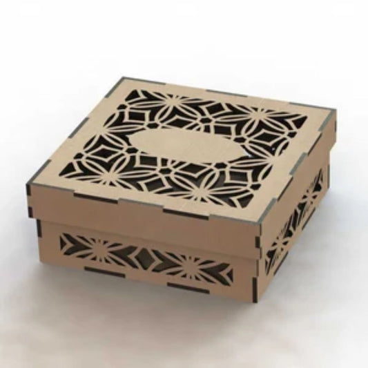 Elegant Bloom Wooden Gift Box