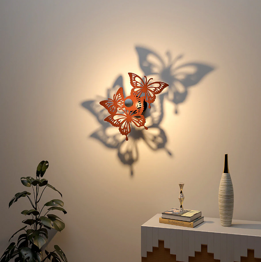 Beautiful Butterfly Group Shadow Lamp